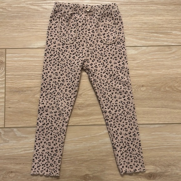 Zara Other - Zara girls leopard leggings size 2-3 years
